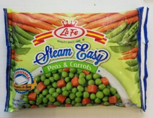 STEAM EASY PEAS CARROTS