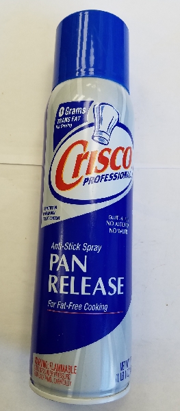 CRISCO PAN RELEASE FOR FATFREE COOKING