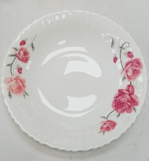 ROSE PATTERN SOUP PLATE