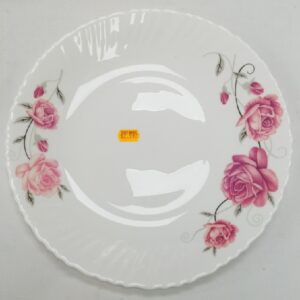 ROSE PATTERN DESSERT PLATES