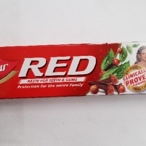 RED TOOTHPASTE